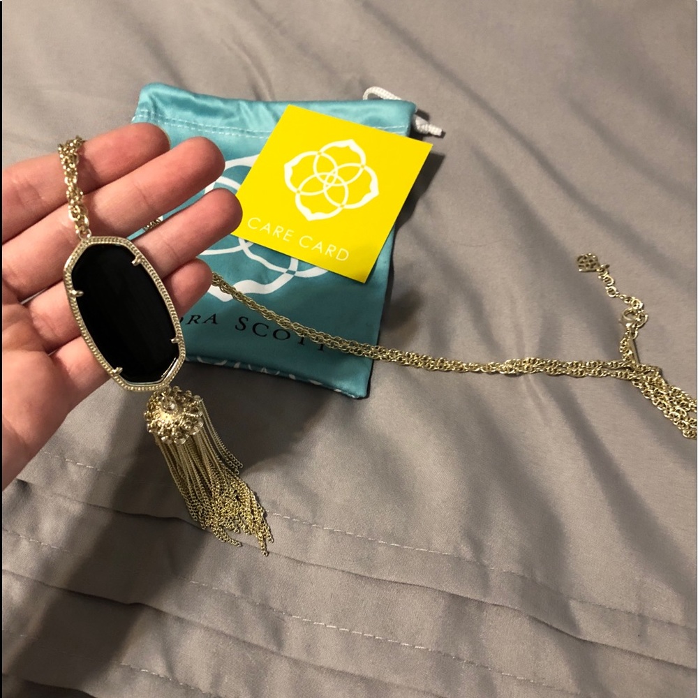 Kendra Scott black rayne necklace